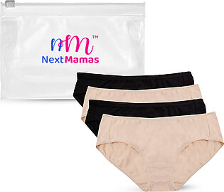 Women 100% Organic Cotton Maternity Underwear | Panties For Home, Travel Hotel , Hospital Stays