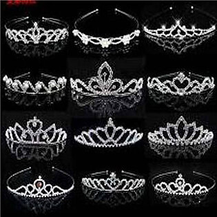 Silver Crown Exotic Headband For Girls And Babies 01pc