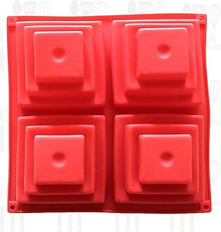Pyramid Shaped Silicone Mould (4 Cavity)