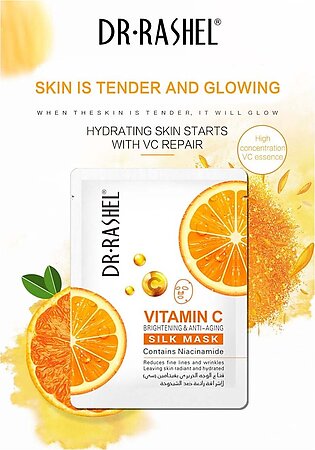 Dr.rashel Vitamin C Brightening & Anti-aging Silk Mask - 1 Piece