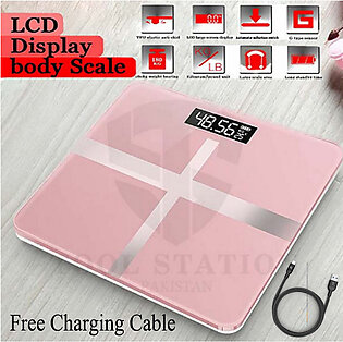 Lcd Display Body Weighing 10g-180kg Digital Health Weight Scale Bathroom Floor Electronic Body Floor Scales Glass Smart Scales Battery