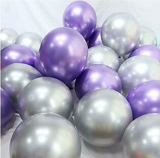 10 Pieces Metallic Balloons - For Wedding, Happy Birthday, Engagement, Anniversary Balloons Thick Chrome Metallic Colors