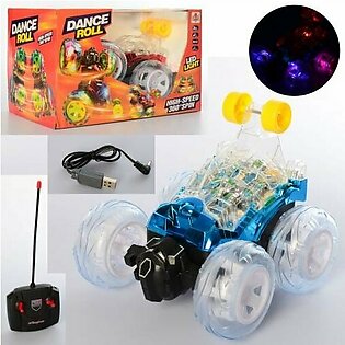 Remote Control Dancing Car With Lights And Sound - Rechargeable - 360 Degree Rotation- Wireless - Full Lighting And Music Car - Remote Control Car | Toy And Games |