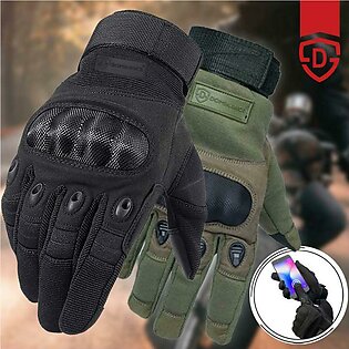 Dominance Gloves For Men Boys Motorcycle Full Finger Touch Screen Gloves ,motor Bike Military Army, Cycling & Outdoor Sports Gloves For Bike Riders, Biker Motorcycle Riding Full Finger Bike