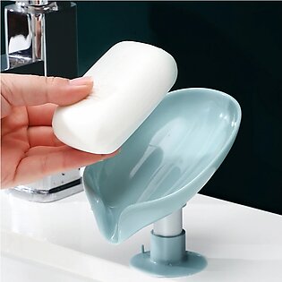 Leaf Shape Soap Box Drain Soap Holder Box Bathroom Shower Soap Holder Dish Storage Plate Tray Bathroom Supplies Bathroom Gadge