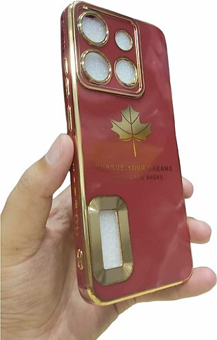 Tecno Spark Go 2023 / Infinix Smart 7 / Smart 7 Hd Back Cover Soft Puffer Cholate Design Camera Protection Phone Case