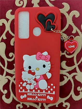 Tecno Camon 17 / Spark 7 Pro (water Glitter / Mickey Mouse / Hello Kitty / Cartoon / Stylish) Back Cover For Girls