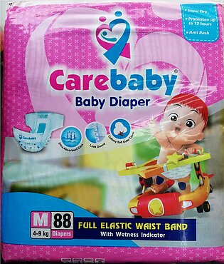Care Baby Diapers Size-3 Medium 4-9kg (88 Pcs Pack)