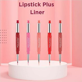 Miss Rose Pack Of 4 High Pigment 2 In 1 Lip Liner + Lipstick