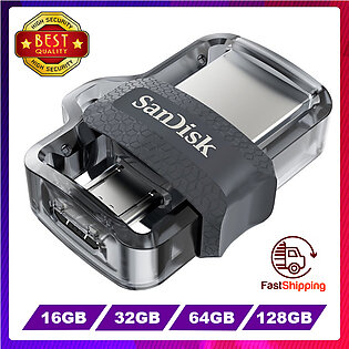 Sandisk Usb Flash Drive Otg 16gb 32gb 64gb 128gb 256gb Usb 3.0 Dual Mini Pen Drives Pendrives For Pc And Smart Phones