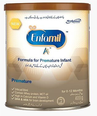 Enfamil A+ Premature Infant Formula Baby Milk Powder 0 To 12 Months - 400 Gram