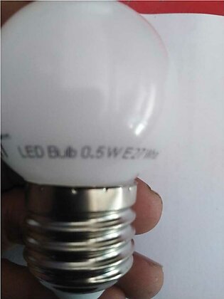 2 Pack - E27 White Light LED Bulb 0.5W LED Small Bubble Light - Decoration Lamp Room Entertainment Event Decor AC 220V - 50/60Hz - White