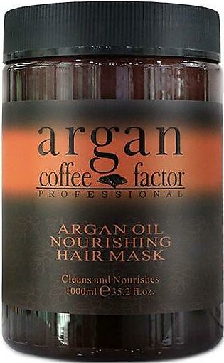 Argan Coffee Factor Professional Argon Oil Hair Mask Cleans And Nourishes (1000ml)