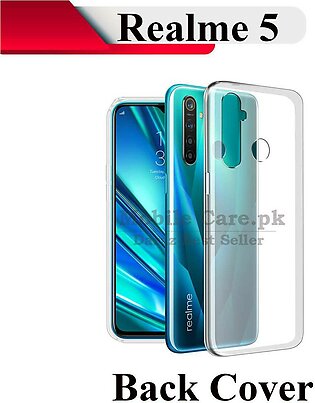 Realme 5 Transparent Back Cover Clear Crystal Cover For Realme 5