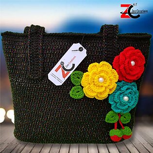 Crochet Bags/ Crochet Women's Bagscrochet Crossbody Handbag, Organizer Sling Bag, Small Crocheted Hippie Purse/ Women's Cotton Crochet Tassel Shoulder Purse