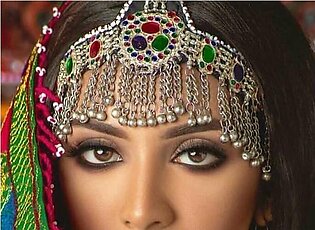 Afghan Matha Patti Jewelry Multi Color Random Design For Baby Girl Kids and Women