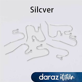 5 Pairs/lot 21*16mm Silver Gold Earring Hooks Findings Ear Hook Earrings Clasps For Jewelry Making Diy Craft Supplies
