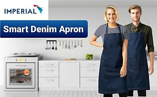 Smart denim apron for kitchen cooking and serving, cooking apron,women apron
