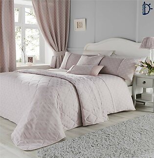 Quilt Cover / Duvet Cover - Morning Rays Pink - Fancy Jacquard duvet set with pillowcase