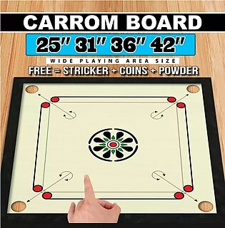 4 Sizes Wooden Carrom Board With Coins And Striker