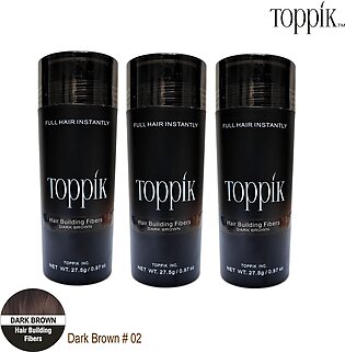 Toppik Hair Fiber 27.5g Dark Brown 3