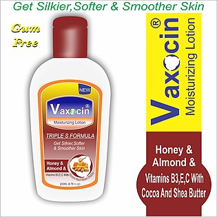Vaxocin Almond And Honey Moisturizing Lotion 50ml+100ml+200ml (triple s Formula Get Silkier,softer,& Smoother Skin)