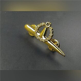 Silver/golden Stainless Steel Navy Style Brooch For Men/boys