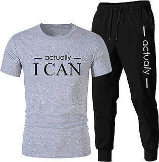 I Can Cotton Workout Trouser Shirts Set For Men