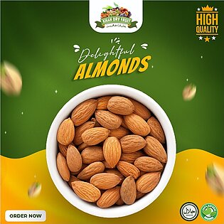 Natural Premium California Almonds 500gm Pack Dried | Premium Badam Giri | High In Fiber & Boost Immunity | Real Nuts | Gluten Free & Zero Cholesterol