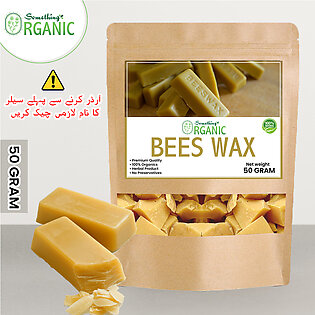 Beeswax Organic Cosmetic Grade | Bees Wax | Desi Moom Makhi 50 Grams