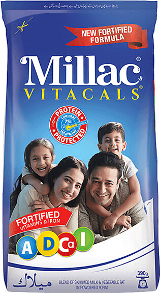 Millac Instant Powder Milk 390g Pouch