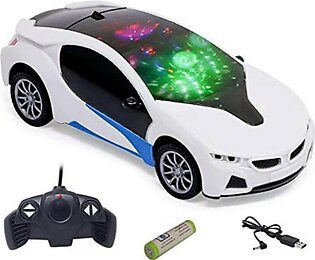 Rechargeable Remote Control High Speed 3d Famous Car With Lights And Left Right Turn Option