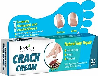 Anti Crack Cream  Natural Formulation  Infused with Cocoa Butter and Shea Butter  Good for Cracked heals and toes  25gm Tube  Natural Product by Herbion