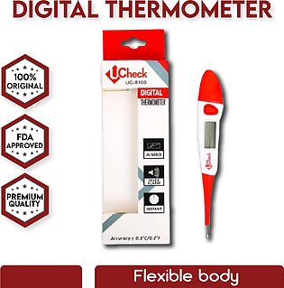 Clinical Oral Thermometer Fast And Accurate Digital Temperature For Adults Children Kids Elderly Easy To Use Underarm Or Rectal With Readout Flexile Body Fever Alarm