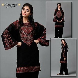 kayseria Linen Embroided suit for women