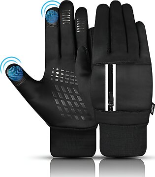 Jayesh Winter Gloves For Men Anti-slip Thermal Gloves Windproof With Touch Sensors Protects You From Harsh Winter