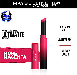Maybelline New York Color Sensational Ultimatte Slim Lipstick - More Magenta