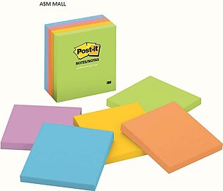 Pack Of 4 Sticky Note Pad - 100 Pages Each - Multicolor
