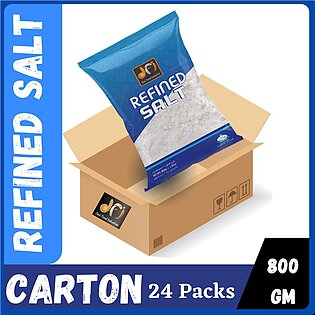Desi Food Industries Refined Salt - Carton Box ( 24 Packets Of 800g Refined Salt)