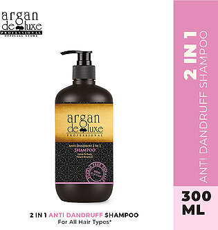 Anti-dandruff 2 In 1 Shampoo â€“ Hair Care - For All Hair Types- Argan Deluxe Professional