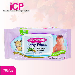 Mothercare Baby Wipes Lid Purple 70 Pcs