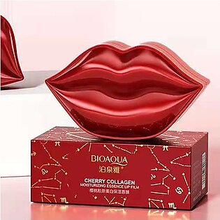 20/Pcs Bioaqua Cherry Collagen Moisturizing Hydrating Lip Sheet Mask Film Treatment