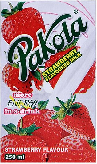 Pakola Strawberry Flavored Milk 250ml, 12 Pieces