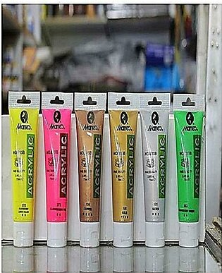 Pack Of 6 - Acrylic Paints - Special Colors - 75ml
