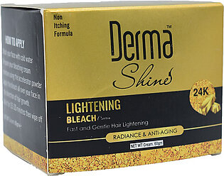 Derma Shine 24k Gold Anti Aging Lightening Bleach Cream 60 G