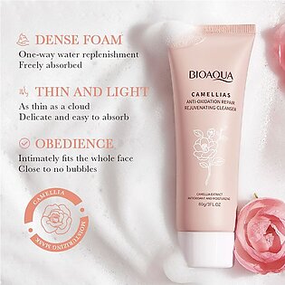 Bioaqua Camellia Facial Cleanser Skin Care Face Wash Foam Facial Cleanser Deep Moistyrizing 80g Bqy44715