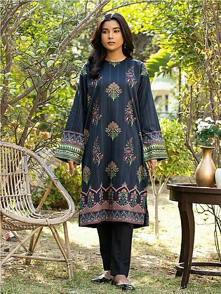 Salitex Stitched 1 Piece Printed Kurta Shirt For Girls And Women Cotton Silk Ready To Wear - Collection: Casual Pret - Design Sku: Cps23dc007xl