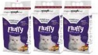Fluffy Pack Of 3 Cat Food 1.2kg