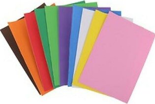 Pack Of 12 - Fomic Sheets A4 Size For Art Work - Multicolor
