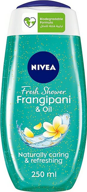 NIVEA Frangipani & Oil Shower Gel, Caring Oil Pearls, Frangipani Scent, 250ml